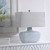 25.25" Contemporary Table Lamp with White Glass Drum Shade - IMAGE 4