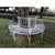 68.75" Solid White Tree Outdoor Patio Garden Bench - IMAGE 2