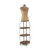 68" Beige and Brown Modern Female Body Form with Three Wooden Shelves - IMAGE 1