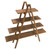 55" Brown Contemporary A-Frame Open Ladder Display with 4-Tier Shelves - IMAGE 2