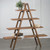 55" Brown Contemporary A-Frame Open Ladder Display with 4-Tier Shelves - IMAGE 6