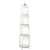 77" Rustic White Nested Tiered Distressed Knock Down Birdcage Shelf - IMAGE 1