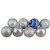 Shatterproof 3-Finish Christmas Ball and Finial Ornaments - Blue and Silver - 75ct - IMAGE 4