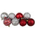 Shatterproof 3-Finish Christmas Ball and Finial Ornaments - Red and Silver - 75ct - IMAGE 4