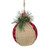5.5" Red and Black Plaid with Burlap Christmas Ornament - IMAGE 3