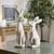 Sitting Rabbit Figurines - 24"- Set of 2 - IMAGE 1