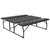 58.25" Gray and Black Insta-Fold Folding Picnic Table and Benches Set - IMAGE 4