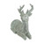 Faux Wood Grain Sitting Deer Christmas Figure - 7.5" - IMAGE 5