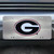 12" Stainless Steel and Red NCAA Georgia Bulldogs Rectangular License Plate - IMAGE 3