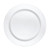 Pearl Bordered Disposable Party Plates - 10" - White - Club Pack of 120 - IMAGE 1