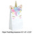 Club Pack of 96 White and Pink Unicorn Baby Shower Treat Bags 8" - IMAGE 2