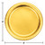 Solid Round Disposable Party Dinner Plates - 9" - Gold - Club Pack of 96 - IMAGE 2