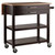 34.25” Brown and Beige Langdon Kitchen Cart with Two Drawers and Two Slatted Shelves - IMAGE 2
