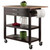 34.25” Brown and Beige Langdon Kitchen Cart with Two Drawers and Two Slatted Shelves - IMAGE 4