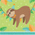 Club Pack of 192 Brown and Green Sloth Party 2-Ply Luncheon Napkins 6.5" - IMAGE 1