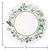 Disposable Eucalyptus Garland Paper Party Luncheon Plates - 7" - Club Pack of 96 - IMAGE 2
