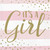 Club Pack of 192 Pink and Gold "It's a Girl" 2-Ply Luncheon Napkins 6.5" - IMAGE 1