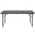 48.25" Dark Gray Rectangular Adjustable Bi-Fold Outdoor Patio Folding Table with Carrying Handle - IMAGE 2