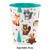 Pack of 12 White Wild One Woodland Disposable Plastic Drinking Party Tumbler Cups 16 oz. - IMAGE 2
