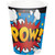 Superhero Slogan Disposable Paper Drinking Party Tumbler Cups - 8 oz. - Club Pack of 96 - IMAGE 1