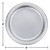 Club Pack of 96 Silver Disposable Dinner Plates 9" - IMAGE 2