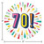 Disposable 70's Birthday Burst Disposable Party Luncheon Plates - 7" - Club Pack of 96 - IMAGE 2