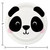 Disposable Panda Face Paper Party Luncheon Plates - 7" - Club Pack of 96 - IMAGE 2
