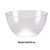 Club Pack of 12 Clear Disposable Pebble Bowls 7.5" - IMAGE 2