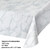 Pack of 6 Gray and White Marble Party Tablecloths 54" x 108" - IMAGE 2