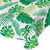 Pack of 6 Green and White Palm Leaf Party Tablecloths 54" x 108" - IMAGE 1