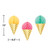 Hanging Honeycomb Ice Cream Party Decorations - 13" - Club Pack of 18 - IMAGE 2