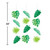 Club Pack of 36 Green Jungle Leaves Hanging Tissue Paper Fan Party Decorations 32" - IMAGE 2