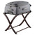 26.50” Cappuccino Brown and Black Luggage Rack - IMAGE 3