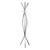 72" Silver Contemporary Coat Rack with Hanging Pegs - IMAGE 1