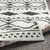 2.5' x 7.25' Geometric Black and White Rectangular Area Throw Rug Runner - IMAGE 4