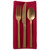 Set of 6 Red Square Cloth Napkins 20" - IMAGE 2