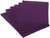 Rectangular Ribbed Cotton Placemats - 19" - Eggplant Purple - Set of 6 - IMAGE 2