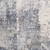 5'3" x 7'3" Distressed Finish Light Gray and Ivory Rectangular Area Rug