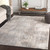 9'3" x 12'3" Distressed Finish Brown and Gray Rectangular Area Throw Rug - IMAGE 2