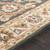 3'6" Floral Persian Design Denim Blue and Brown Round Hand Tufted Wool Area Rug - IMAGE 5