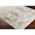 2' x 3'3" Presidential Distressed Gray and Orange Abstract Patterned Polyester Area Rug - IMAGE 5