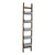 71" Silver and Brown Garden Style Rustic Reed Ladder Planter - IMAGE 1