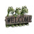 11.5" Trio Crocodile Holding a "Welcome" Sign Outdoor Garden Statue - IMAGE 1