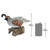 11.5" Coco the Quail Bird Outdoor Garden Statue - IMAGE 2