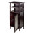 Wooden Alta Wine Cabinet - 37.5" - Brown - IMAGE 3