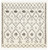 7.8' Contemporary Style Beige and Black Square Area Throw Rug - IMAGE 1