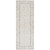 2.5' x 7.25' Contemporary Patterned Ivory and Black Rectangular Area Throw Rug Runner - IMAGE 1