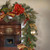 6' x 1" Evergreen with Ball Ornaments, Poinsettia, and Bow Artificial Christmas Garland, Unlit - IMAGE 3