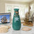 10.25" Aqua Green and Blue Starfish Bottle Vase - IMAGE 2