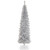 6' Pencil Silver Tinsel Artificial Christmas Tree, Unlit - IMAGE 1